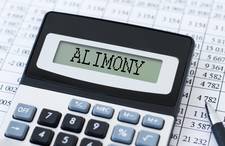 Calculator with text Alimony
